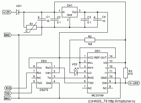 Схема k line lm339