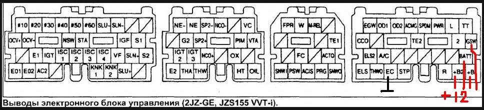 2jz ge схема проводки